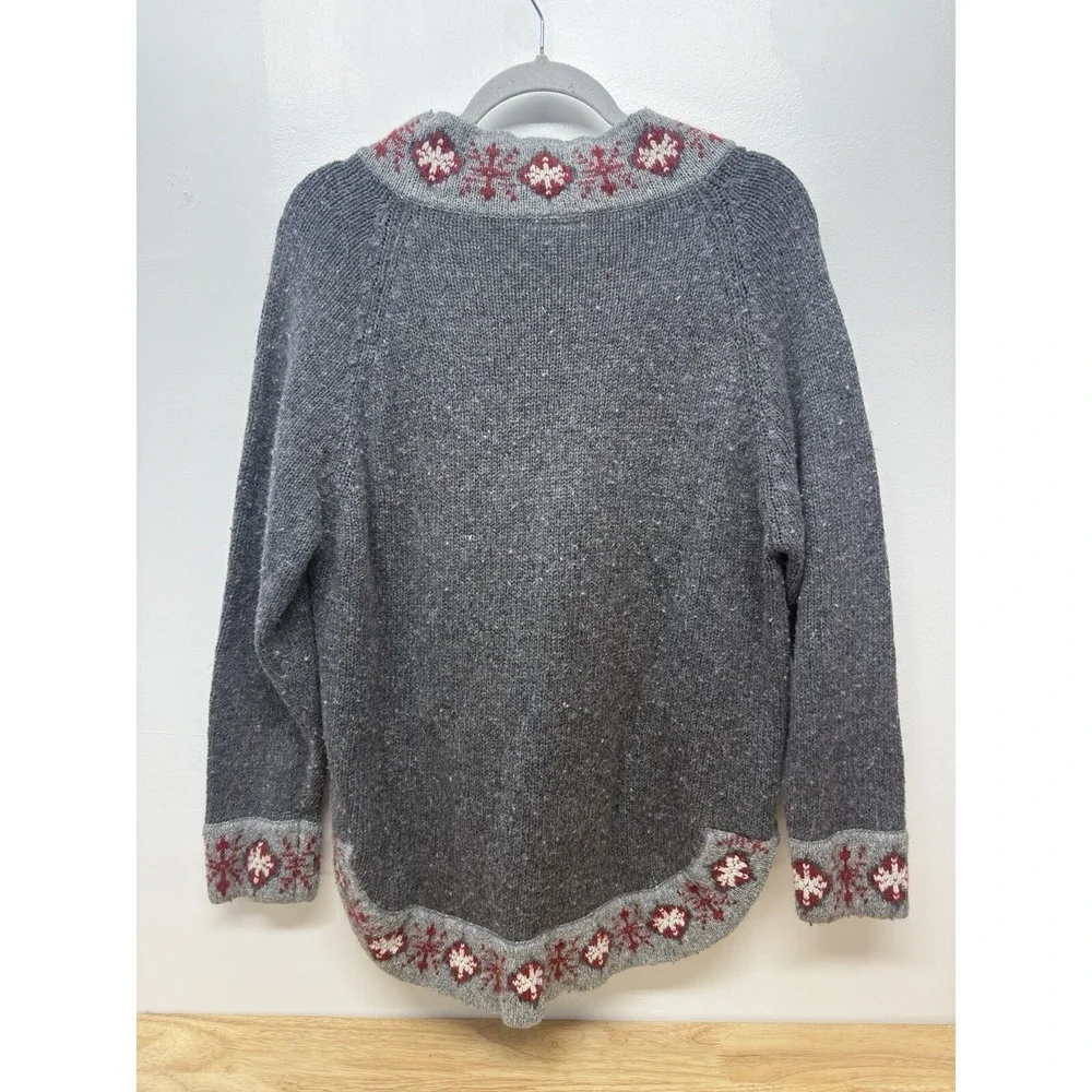 Vtg Women's Disney Winnie The Pooh Winter Christmas Snowflake Sweater Medium #46